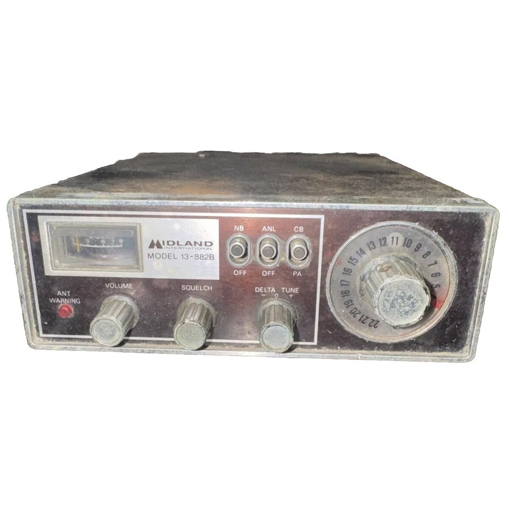 VTG Midland International CB/PR Radio Mobile Model 13-882B 23 Channel‎ Untested